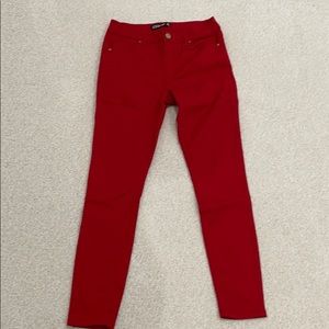 Red jeans